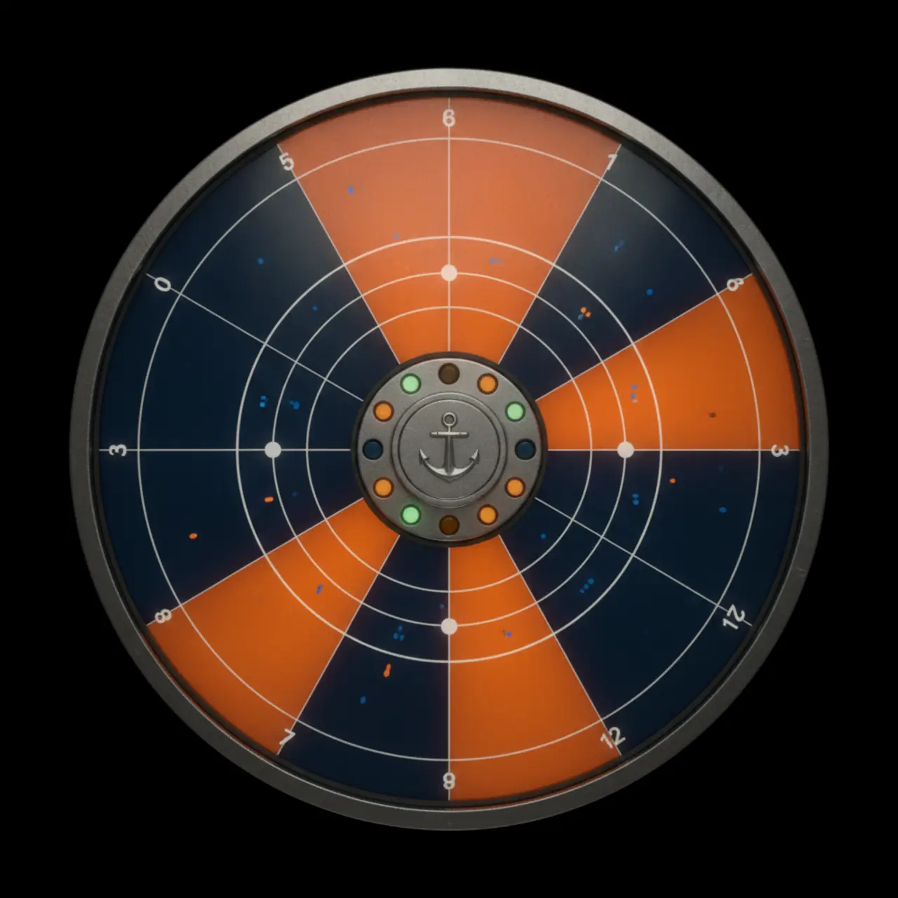 Sonar radar roulette wheel